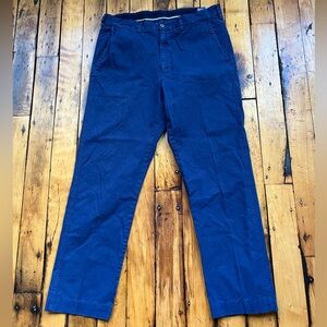 VTG Polo Ralph Lauren Mens 34x30 Relaxed Salinger Chino Pants Navy Blue Trouser